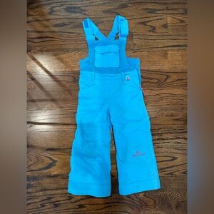 Obermeyer Blue and Pink Snow Bib